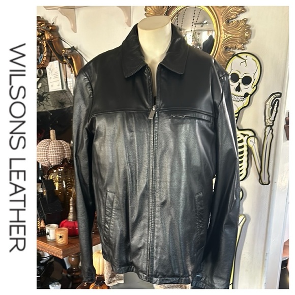 Wilsons Black Leather Thinsulate Ultra Lined Jacket - Picture 1 of 16
